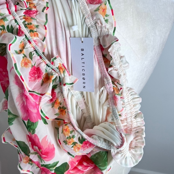 NWT Baltic Born Julieta Tiered Maxi Dress Floral M - Picture 8 of 8